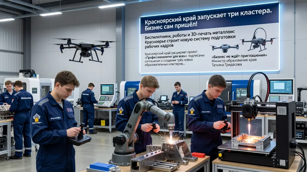 Красноярский край запускает три кластера. Бизнес сам пришёл!